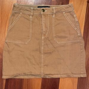 Khaki mini skirt